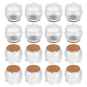 Unique Bargains Non-Slip Furniture Chair Leg Cover Caps for Hardwood Floors 16 Pcs - 1 of 4