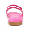 Journee Collection Womens Clair Tru Comfort Foam Slide Low Block Heel Sandals Pink 7 - 3 of 4