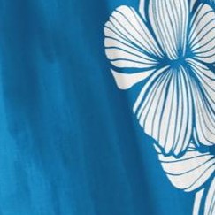 blue hawaiian floral