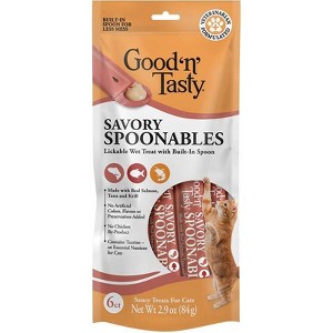 Good 'n' Tasty Spoonable Krill, Salmon and Tuna Flavor Lickable Cat Treats - 2.9oz/6ct - 1 of 4