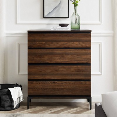 Saracina Home Theo Urban Modern Plank 4 Drawer Dresser