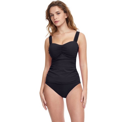 Profile By Gottex Tutti Frutti D Cup Tankini - Black, 32d : Target