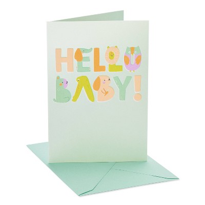 Hallmark Good Mail Baby Shower Card Hello Little One 