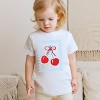 The Juniper Shop Patriotic Cherries Checkered Toddler Short Sleeve Tee - 3 of 4