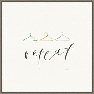 Amanti Art Wash Dry Fold Repeat IV by Jenaya Jackson Canvas Wall Art Print Framed 22 x 22-in. - 1 of 4