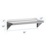 Stainless Steel Shelf, Commercial Shelving, Wall Pot Rack, Metal Shelves, for Restaurant, Kitchen - 2 of 4