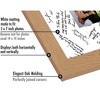 Americanflat 14x14 Oak Wedding Signature Picture Frame Displays 5x7 Photo with Polished Glass - 3 of 4