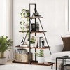 GustoWave Sailboat Shaped Bookshelf, Book Shelf, 4-Tier Ladder Design, Sturdy Free-Standing Storage Shelves, Space Saving - 3 of 4