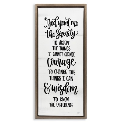 Stupell Industries Religious Serenity Courage & Wisdom, 15" x 31"