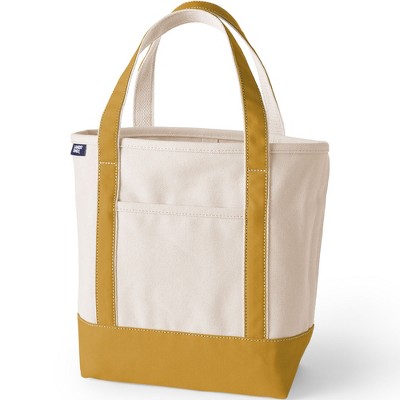 Lands' End Open Top Canvas Tote Bag