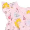 Disney Princess Mulan Belle Ariel Cinderella Sleeveless Romper Pink - 2 of 4