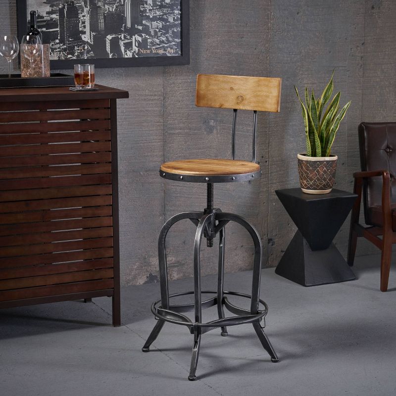 Stirling Adjustable Barstool - Christopher Knight Home, 6 of 12