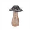 Wood Mushrooms with Aluminum Top (Set of 3) - 3 of 4