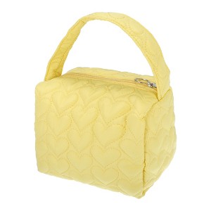 Unique Bargains Women's Durable Heart Makeup Bag 1 Pc - 1 of 3