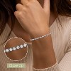 GILDED 1-2-3 ct t.w. Round Lab Grown Diamond Tennis Bracelets in Sterling Silver - 3 of 4