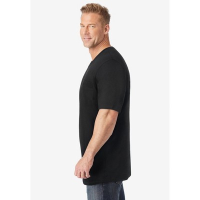 KingSize Shrink-Less Lightweight Longer-Length V-Neck T-Shirt