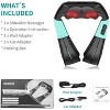 Nekteck Shiatsu Neck & Back Massager - Heat, Deep Kneading - Home, Office, Car - Blue - 4 of 4