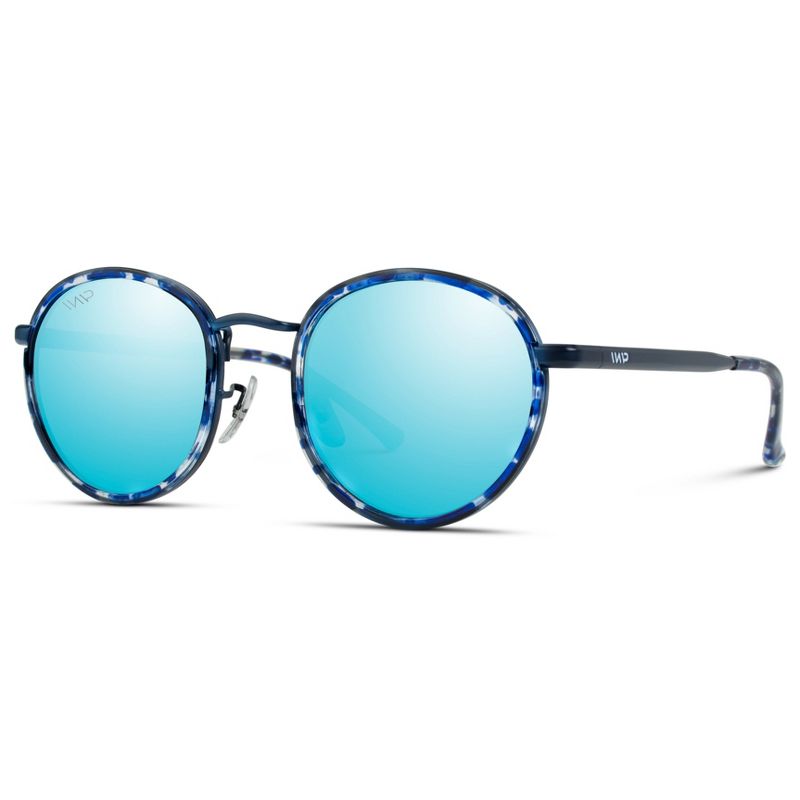 WMP Eyewear Round Metal Frame Sunglasses for Women, 2 of 4
