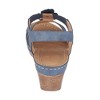 GC Shoes Beck Elastic Flower Comfort Slingback Wedge Sandals - 3 of 4