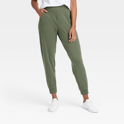 Women's Mid-Rise French Terry Jogger Pants 28" - All in Motion™