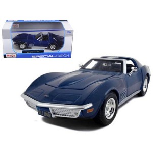 1970 Chevrolet Corvette Blue 1/24 Diecast Model Car by Maisto - 1 of 3