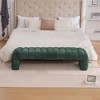 NicBex Armless Ottoman Bench 69.7"Wide Modern Upholstered Entryway Bench Channel Tufted Foot Rest with Wood Frame for Living Room, Entryway - 2 of 4