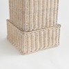 Plum & Post 14.75" x 28.5" Charleston Rattan Decorative Pedestal Iron Framework Sculpture Stand Holder - 4 of 4