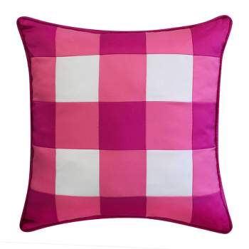 20"x20" Oversize Gingham Decorative Patio Square Throw Pillow - Edie@Home