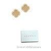 Adornia 14k Gold Plated Clover Halo Stud Earrings - 4 of 4