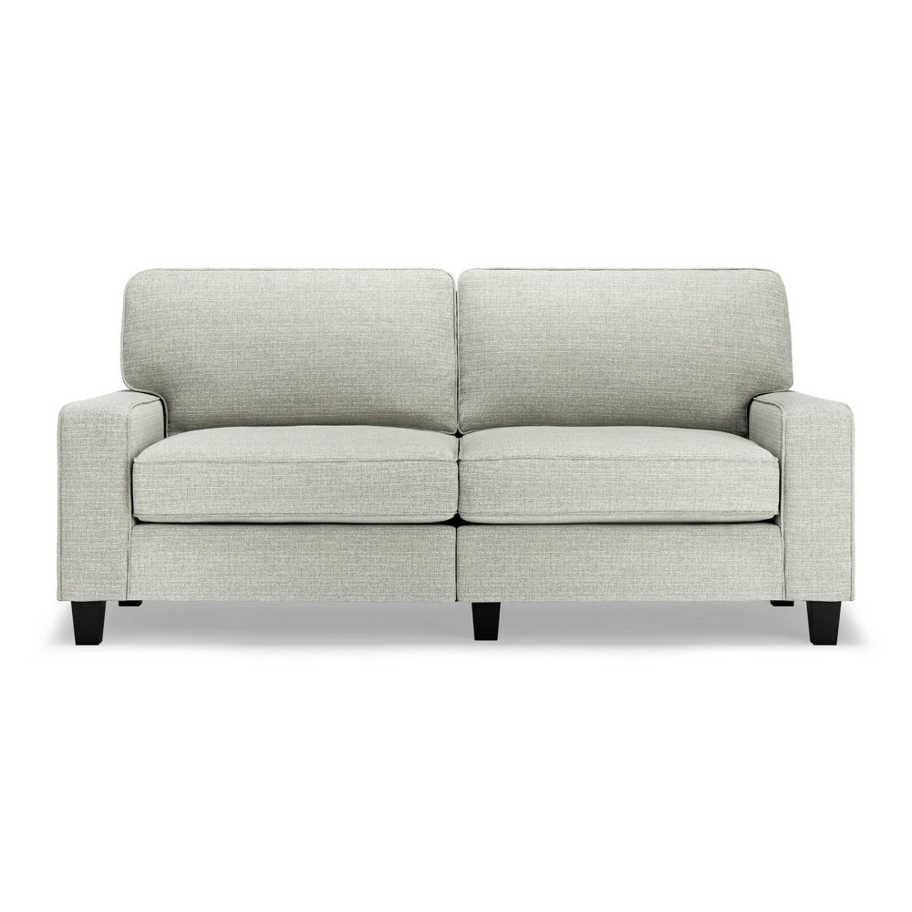 Photos - Sofa Serta 73" Palisades  Pebble Gray - : Compact Design, Easy Care, High-Density Foam Cushions 