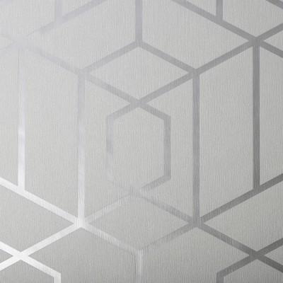 Disco Vogue Silver Wallpaper