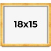 PosterPalooza | Minimalist Shadow Box Gold Picture Frame - UV Acrylic, Backing Board, Hanging Hardware - 2 of 4