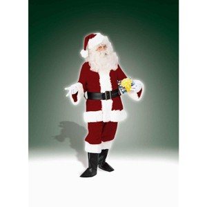 Santa Claus Adult Costume Deluxe Velvet Suit - 1 of 1