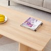 KTMBDW Coffee Tables,Small Center Table Industrial Modern Style Side Tables with Storage Shelf and Wood Tabletop for Small Space,Home Office - 4 of 4