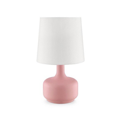 Lampada Ceramica Rosa Cm 21.5x21.5x28.5 - Emmepishop