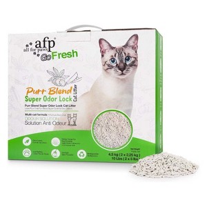 Allforpaws Natural Tofu Cat Litter with Strong Odor Control, 4.5kg (2 X 2.25kg) - 1 of 4