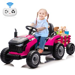 JOYRACER 2WD 24V 2-Seater Electric Ride-On UTV for Kids, 2×75W Motors, Remote Control, LED Lights, Spring Suspension, 3 Speeds & Bluetooth Music - 1 of 4