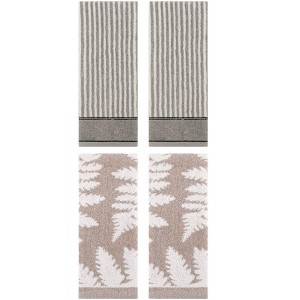 REGALWOVEN 4 Pcs Cotton Soft Absorbent Decorative Hand Towels for Bathroom Kitchen 13 x 29 Inch - 1 of 4