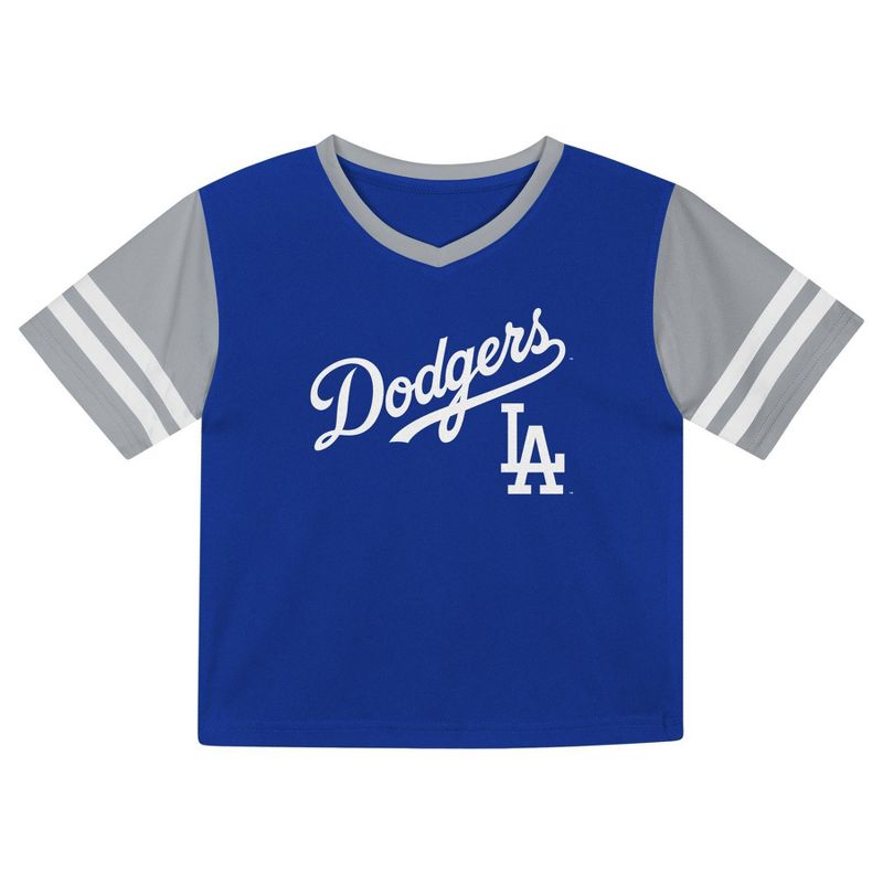 MLB Los Angeles Dodgers Toddler Boys&#39; Pullover Team Jersey, 2 of 4