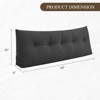 Bekrvio Corduroy Bed Wedge Pillow, Headboard Bolster Back Rest Cushion Pillow of Sofa Bed - 4 of 4