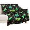 DSANE Cute Christmas Dinosaurs Christmas Throw Blanket Soft Fleece Christmas Blanket Cozy Flannel Throw for Couch Bed - 3 of 4