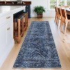 Washable Runner Rug 2x6 Runner Modern Non Slip Kitchen Rugs Geometric - 3 of 4