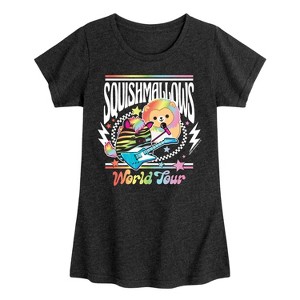 Girls' - Squishmallows - World Tour Fitted Short Sleeve Graphic T-Shirt - 1 of 4