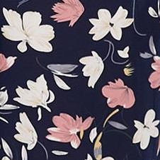 navy floral