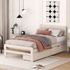 CAVINAS Twin Size Modern Wood Platform Bed Frame with Drawers/Trundle,No Box Spring Needed - 2 of 4