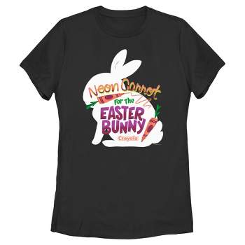 Women's Crayola Neon Carrot For The Easter Bunny T-Shirt