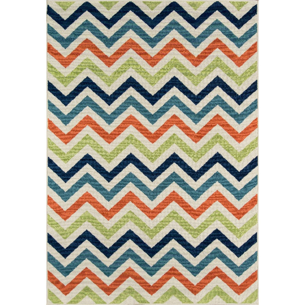  Indoor/Outdoor Chevron Area Rug