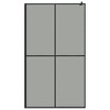 VidaXL Walk-in Shower Screen 46.5 in.x74.8 in. Dark Tempered Glass - 3 of 4