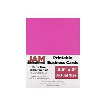 Jam Paper Brite Hue 65lb Cardstock 8.5 X 11 50pk - Ultra Pink : Target