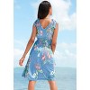 LASCANA Women's Floral Tie Strap Dress - image 3 of 4